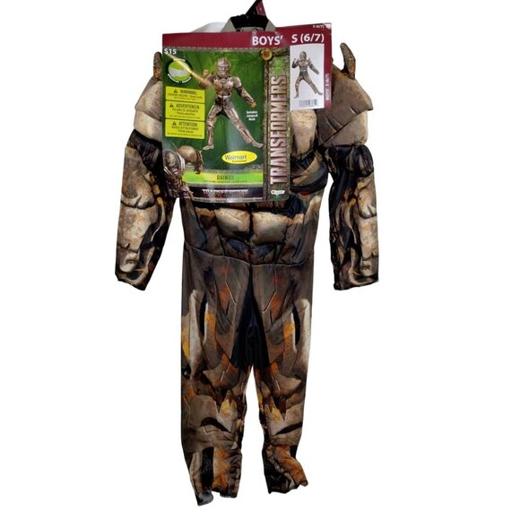 Transformers Boys S (6/7)  Rhinox Costume Jumpsuit and Mask - Picture 1 of 8